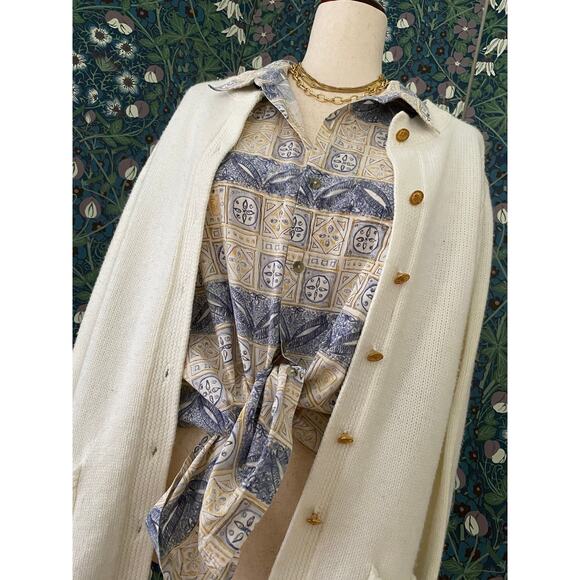 Vintage Pierre Cardin cotton shirt with Hawaiian print, size XL - Picture 1 of 5